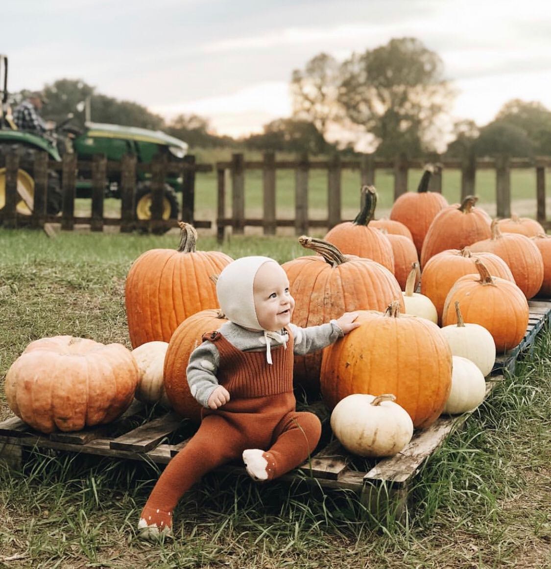 baby at Amazing Grace Family Farms Fall Festival Pumpkin Patch