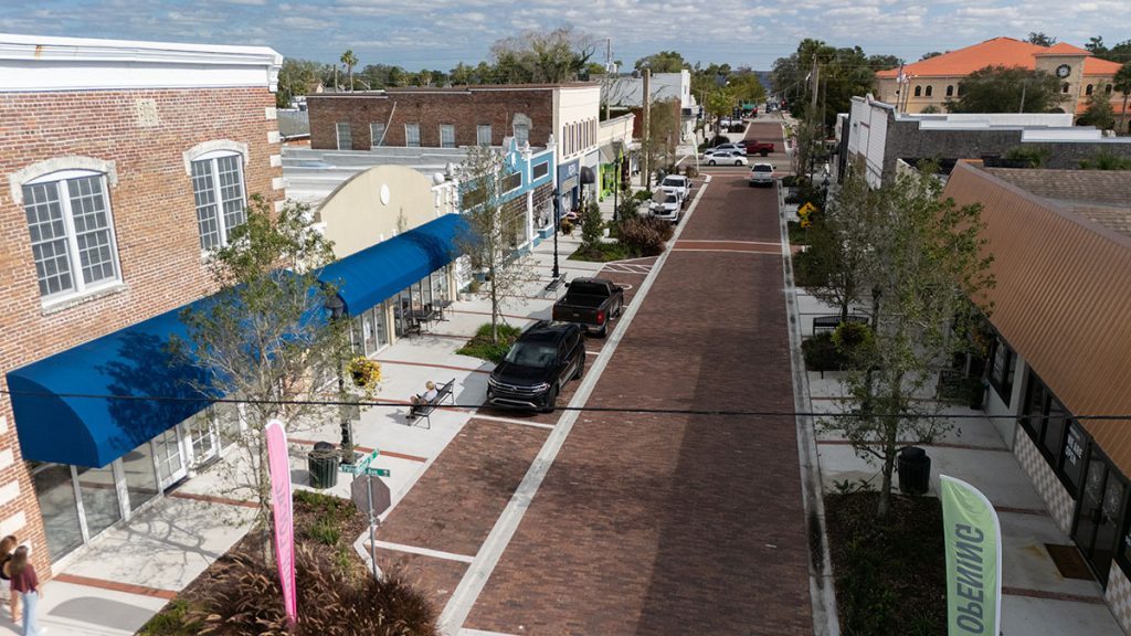 Aerial View of Walnut Street Green Cove Springs
