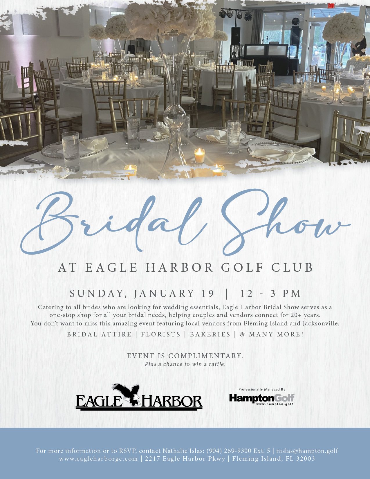 Event Flyer with event information printed.