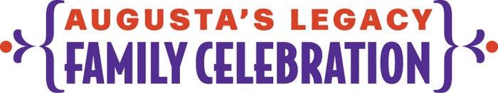 Event logo written in orange and purple letters.