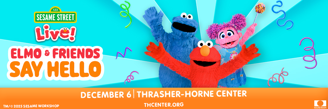 Event banner with Sesame Street character and event information.